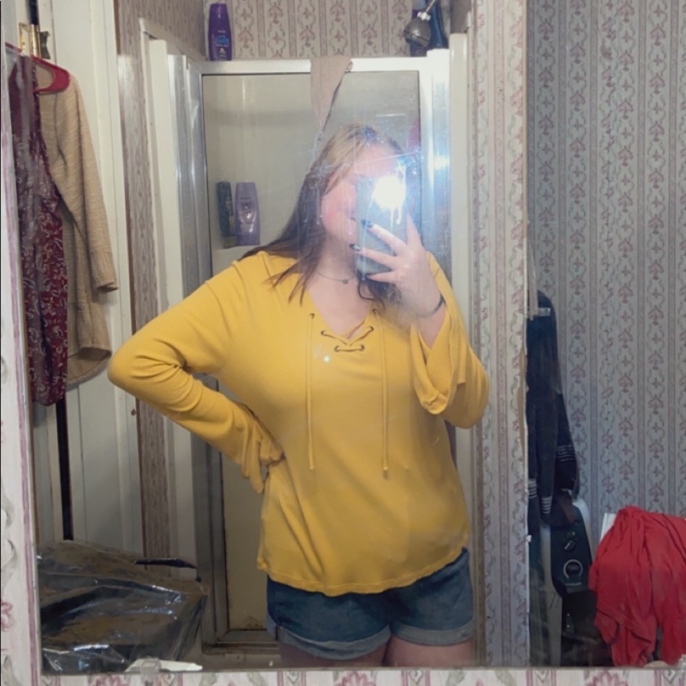 Yellow long sleeve size xl